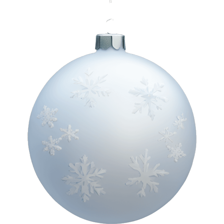 White Christmas decoration emoji