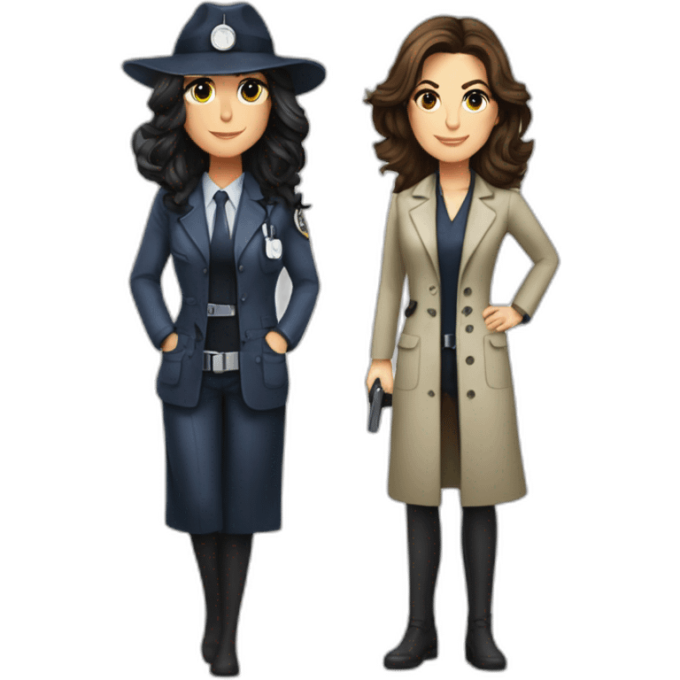 Detective Jane Rizzoli and Doctor Maura Isles emoji