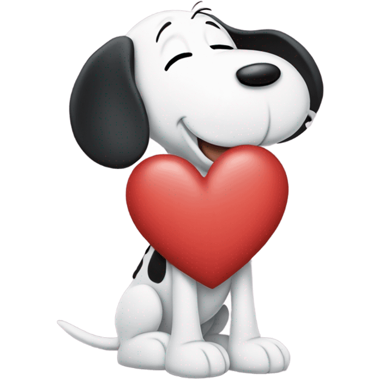 Heart that is snoopy emoji