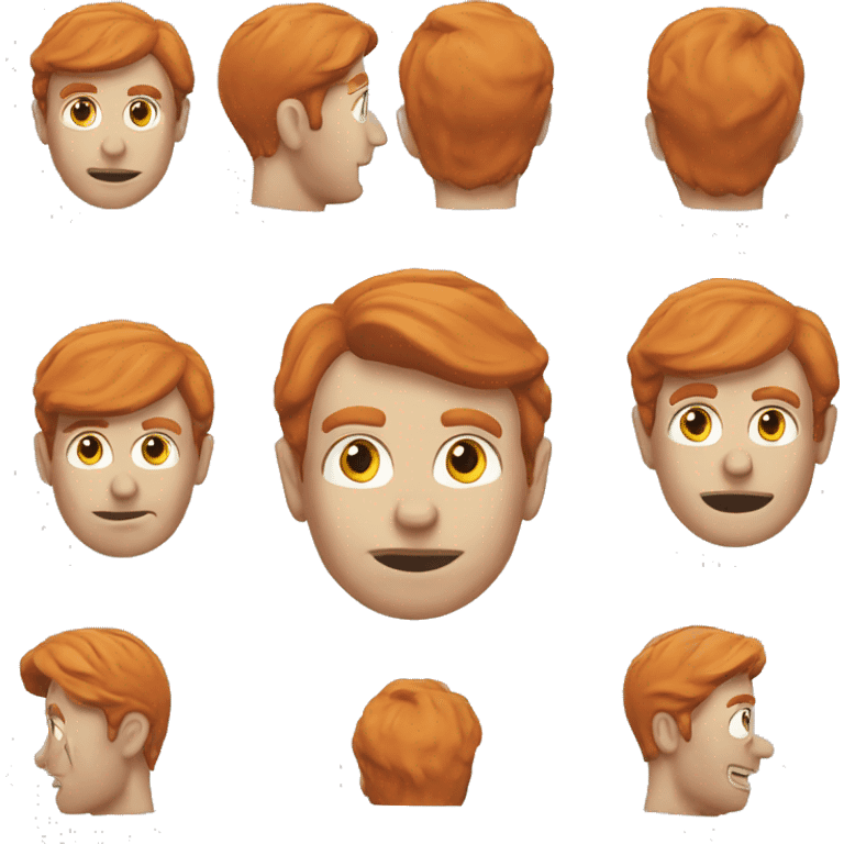 Old red head golf  emoji