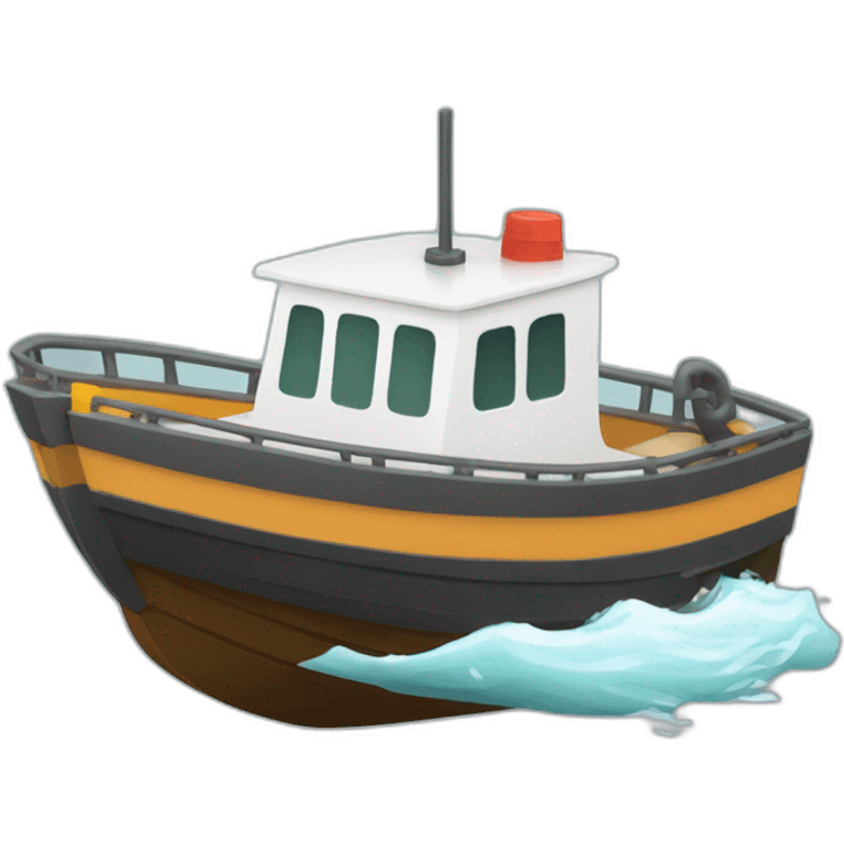 Boat with restriction overlay emoji