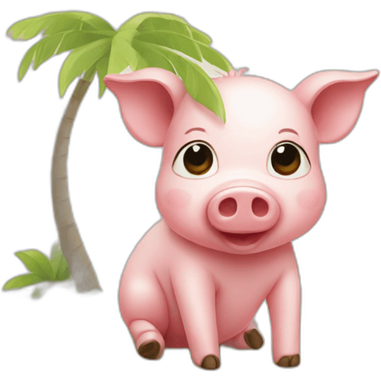 cute-pig-on-vacation emoji