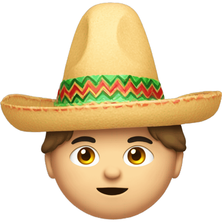 fat kid with mexican hat emoji