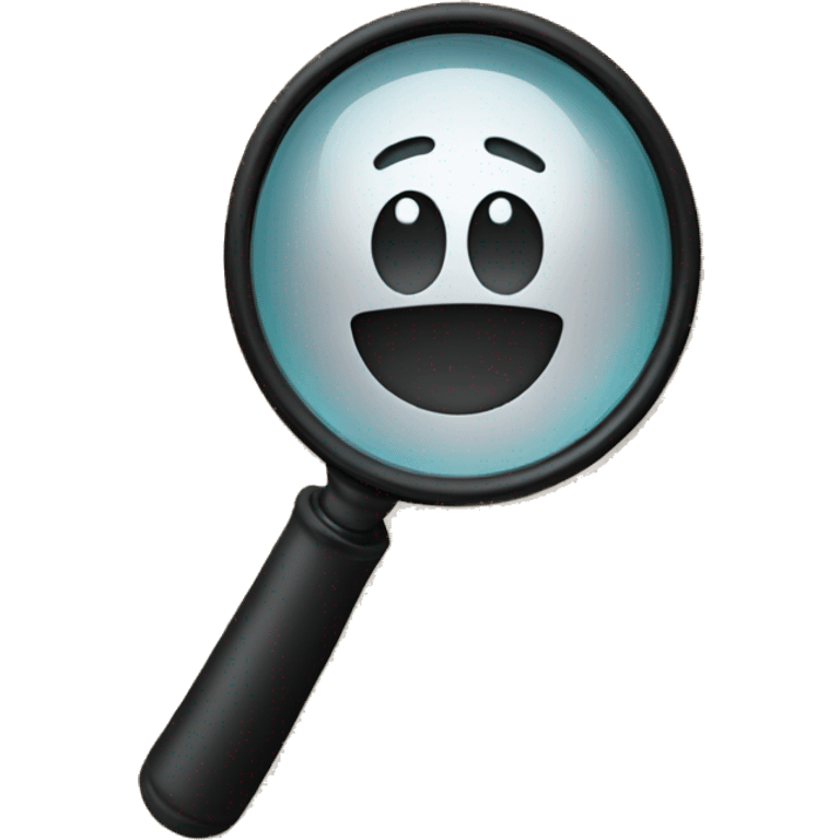 magnifier on a bag emoji