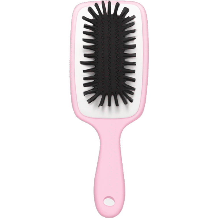 Light pink hairbrush with a white bow tie emoji