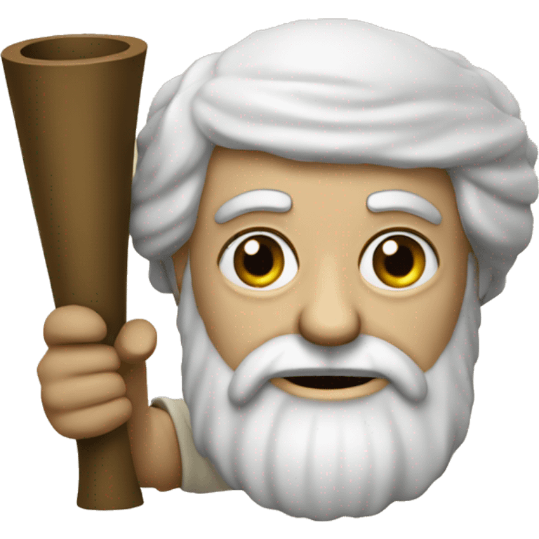 Aristotle holds a scroll in his hand emoji