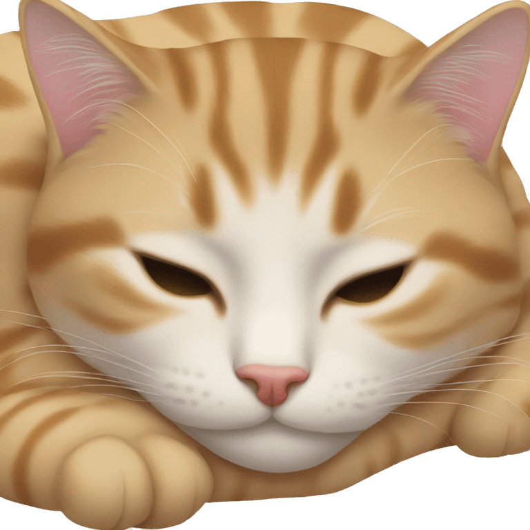 Cat sleeping emoji