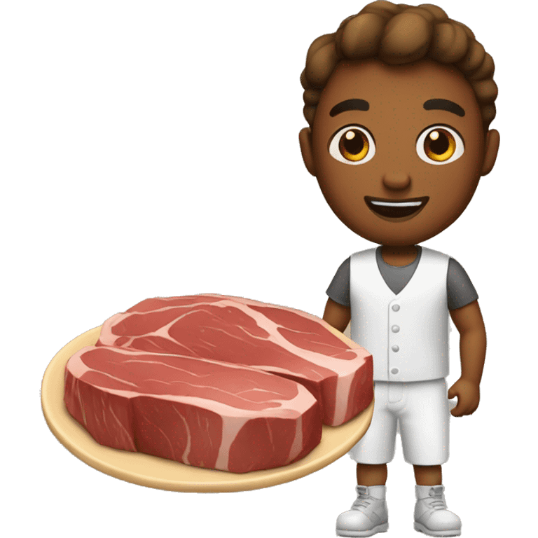 Wiliam with steak emoji