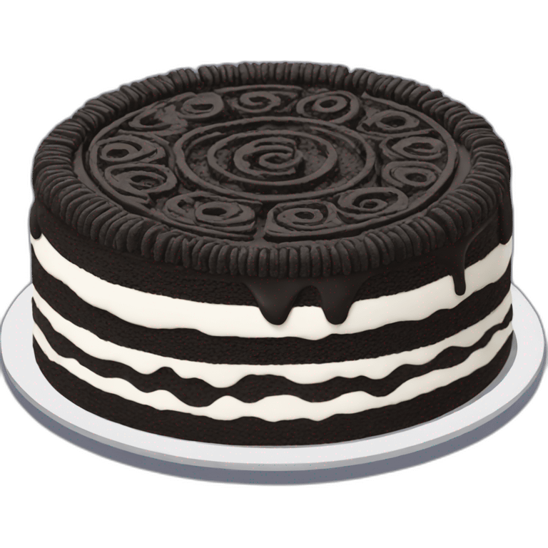 Oreo cake emoji