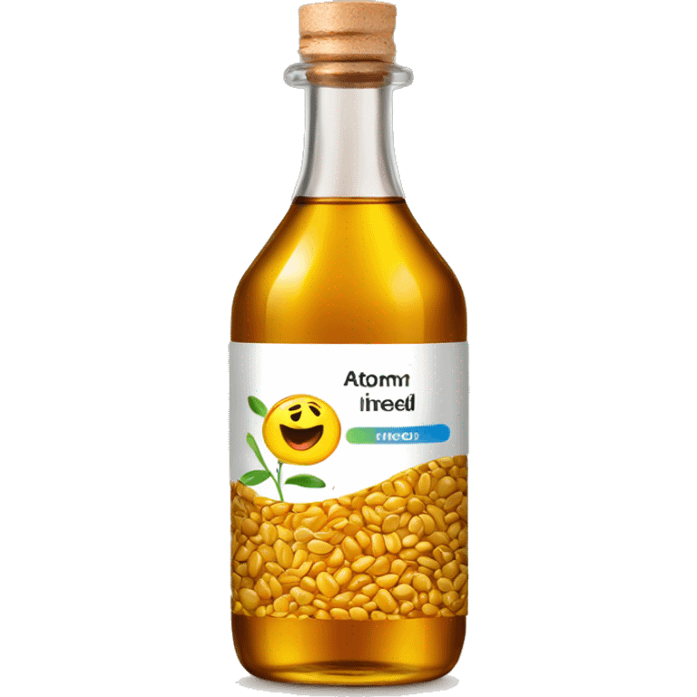 linseed oil in bottle emoji