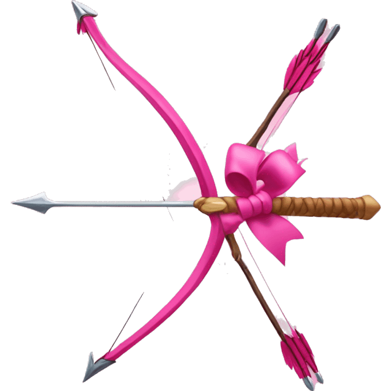 pink bow and arrow emoji