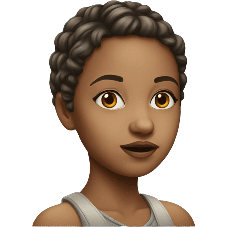 realistic portrait of girl emoji