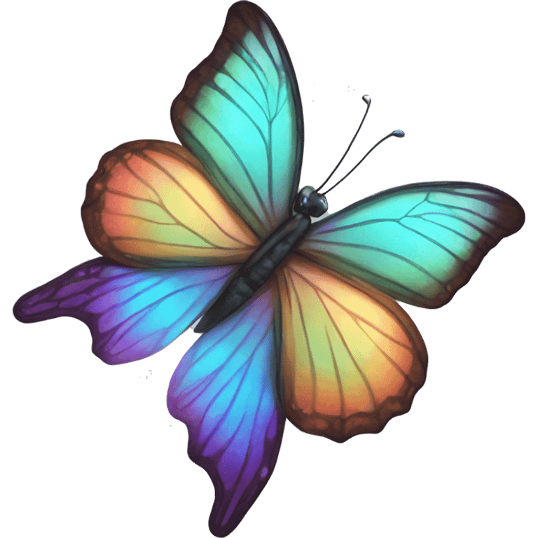 Iridescent butterfly emoji