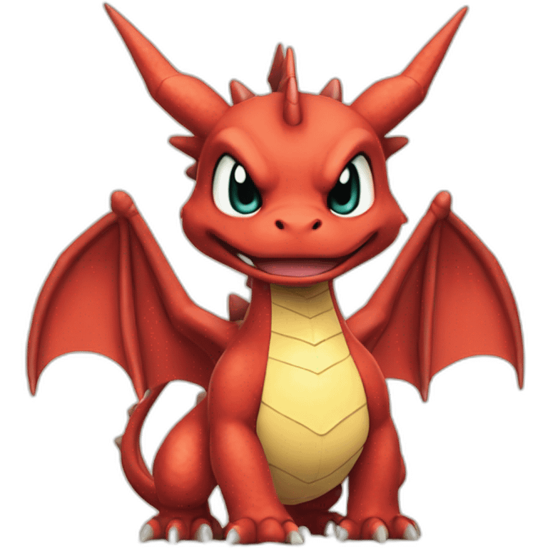 huge red Dragon Pokemon Mega evolution emoji