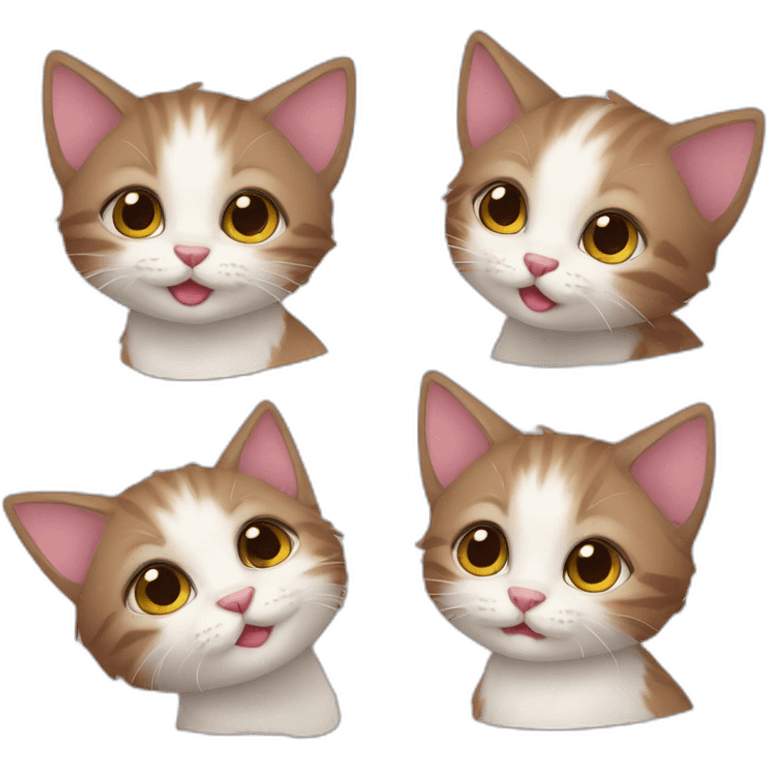 cute furry kittens  emoji