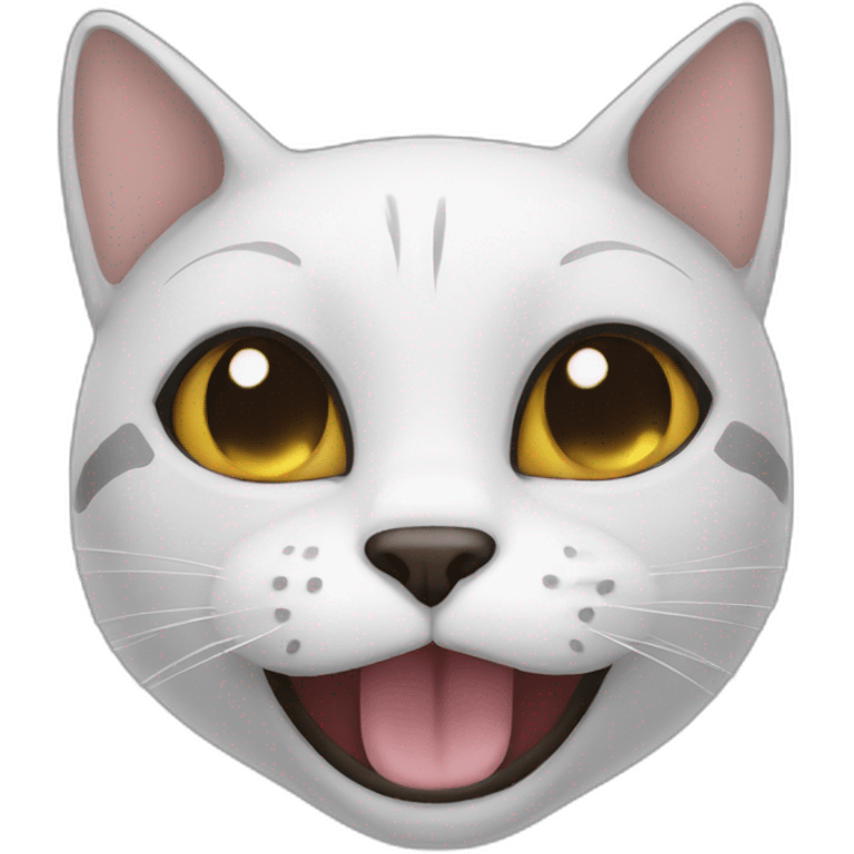 Cat black smile emoji