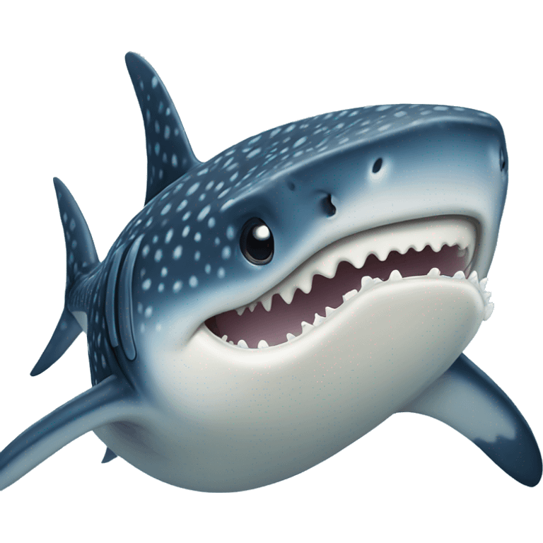 Whale shark no teeth emoji