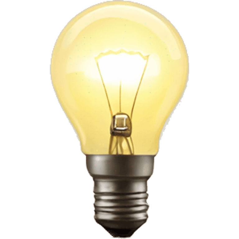 draw a light bulb over the desert emoji