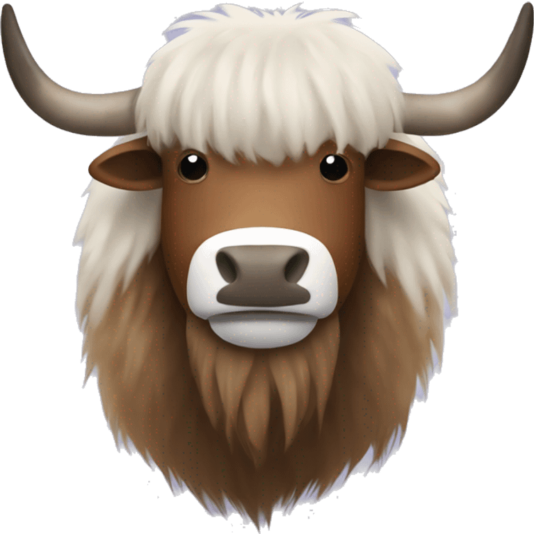 yak with some fur missing emoji