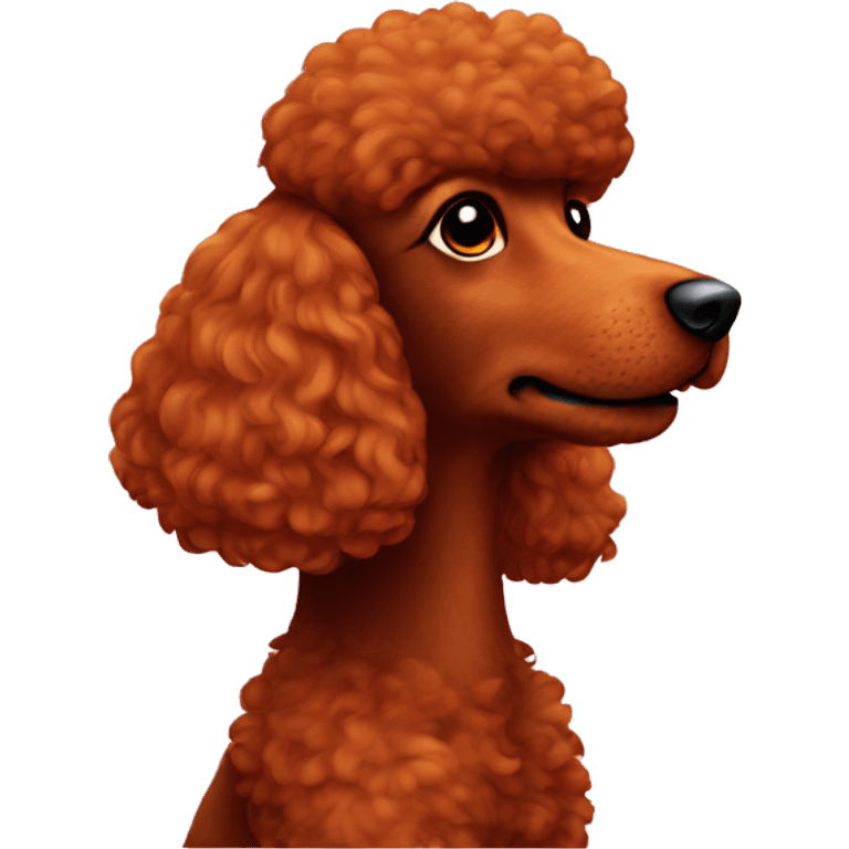 Red poodle profile emoji