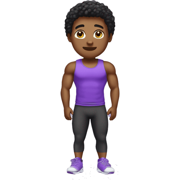 purple gym clothes emoji