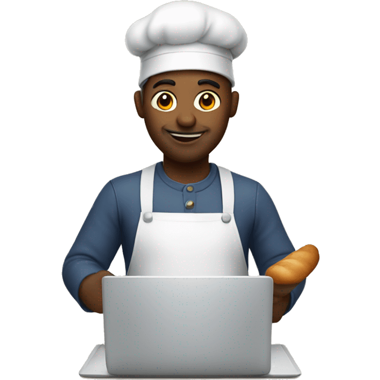 baker with laptop emoji