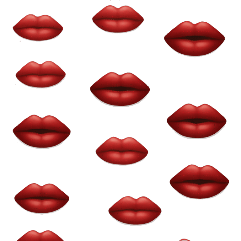 red lipstick emoji