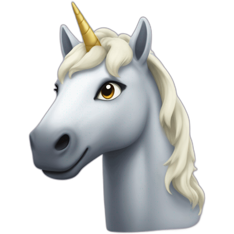 Licorne qui rigole emoji