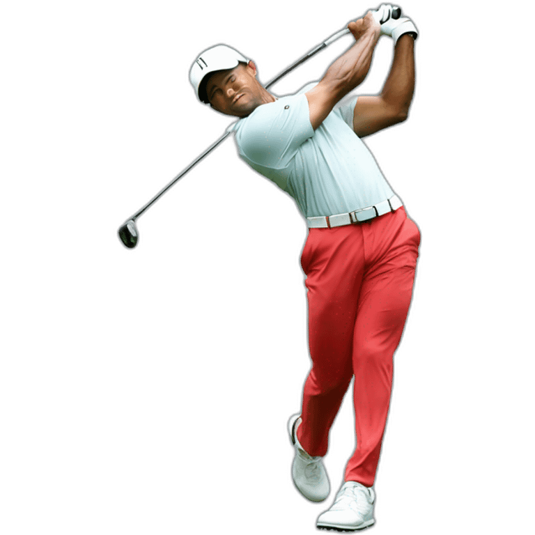 Tiger Woods Swinging emoji