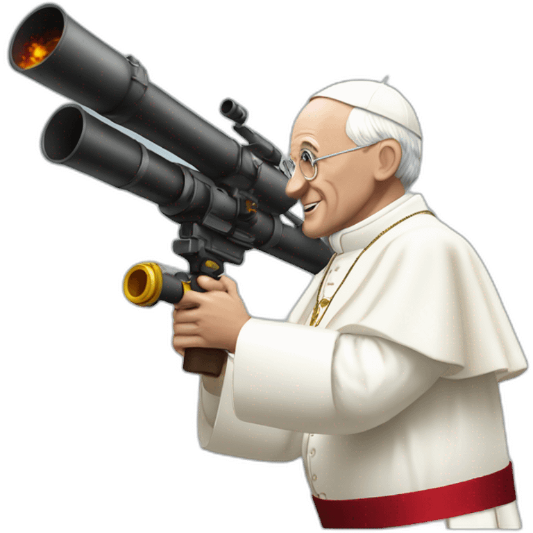 pope with bazooka emoji