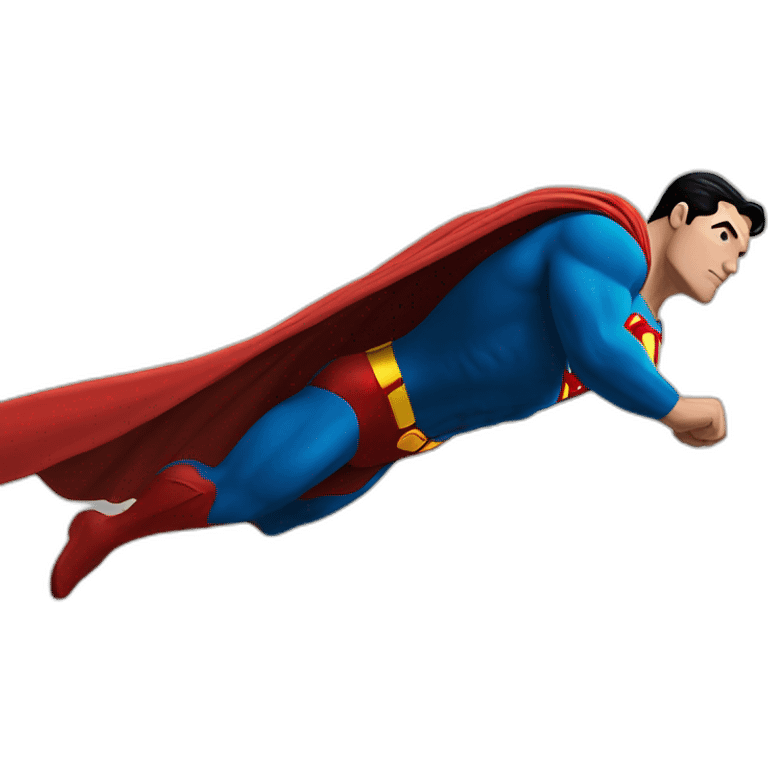 superman landing emoji