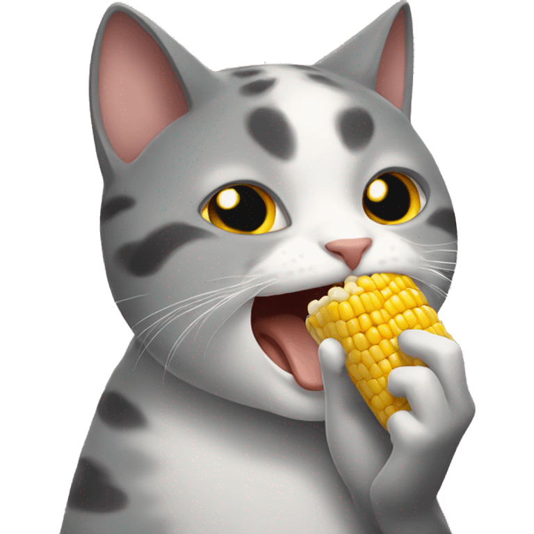 CAT EATING CORN emoji