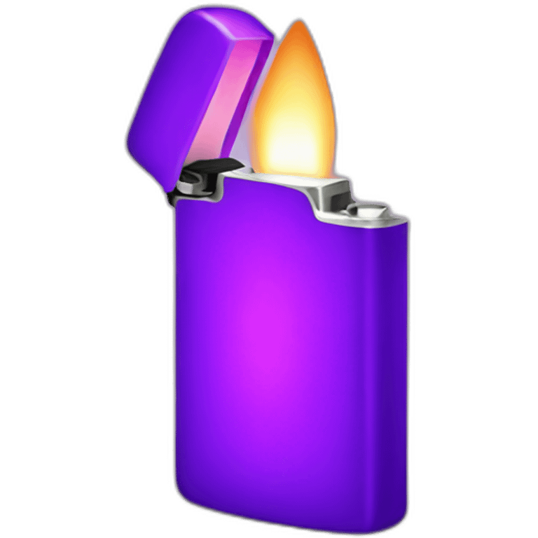 Purple lit lighter emoji