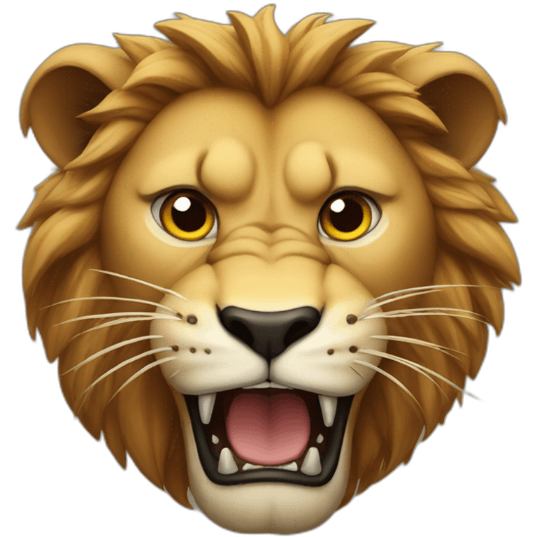 Angry lion emoji