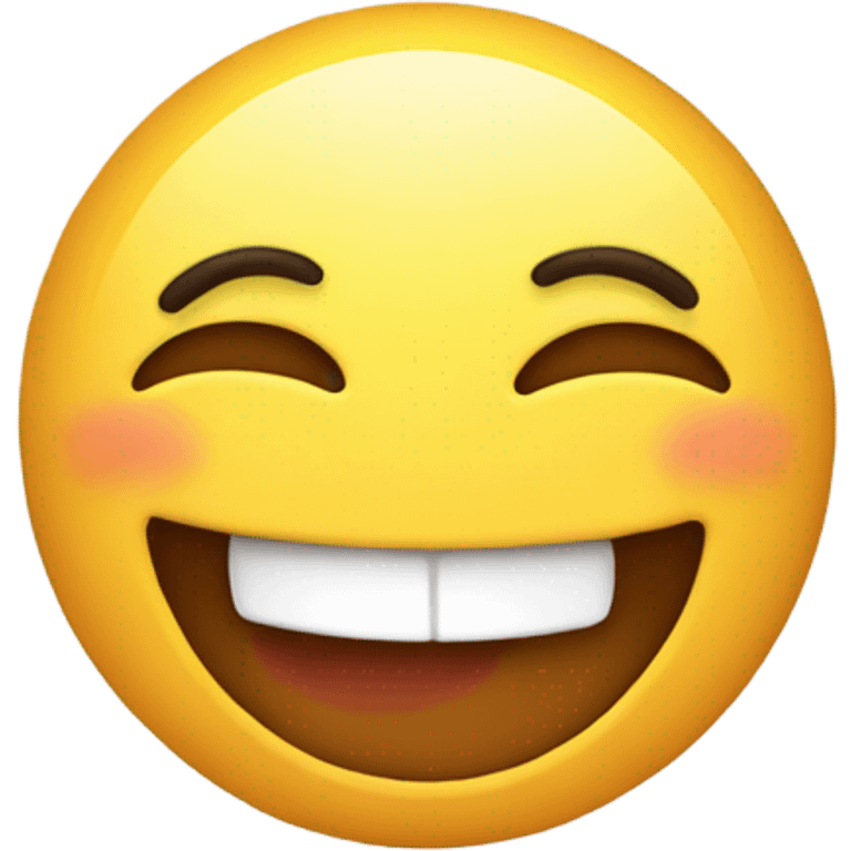 Laughing emoji with a funny face emoji