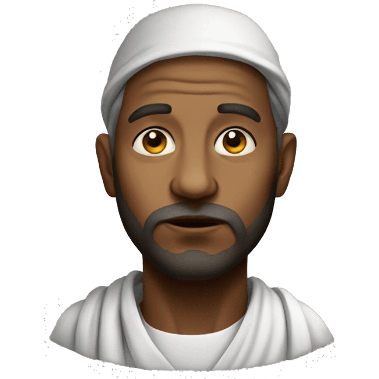 religious pilgrim photorealistic serious emoji