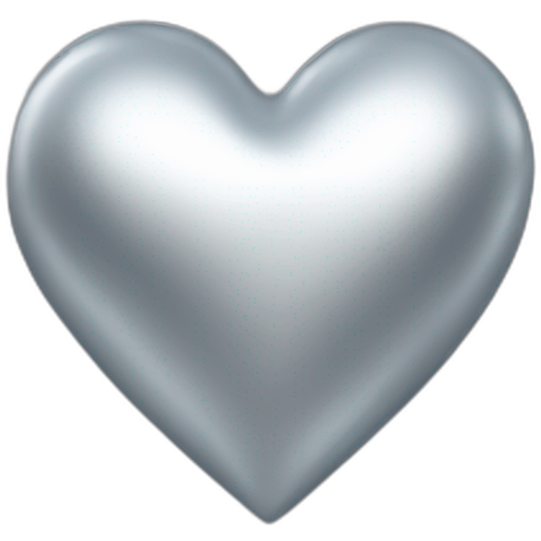 Silver heart emoji