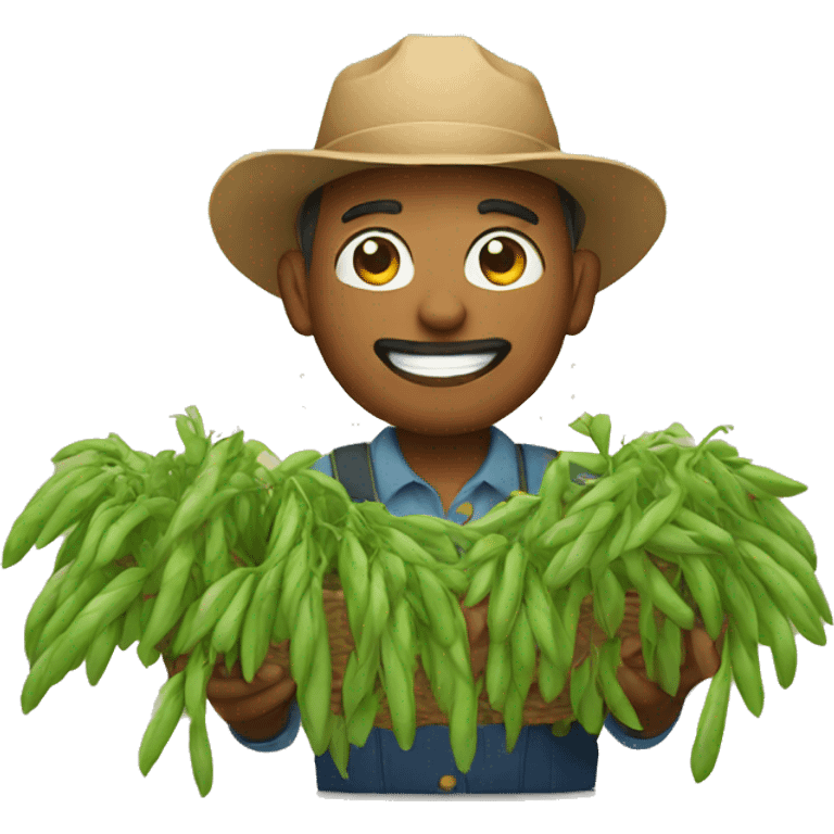 FARMER WITH CROPS emoji