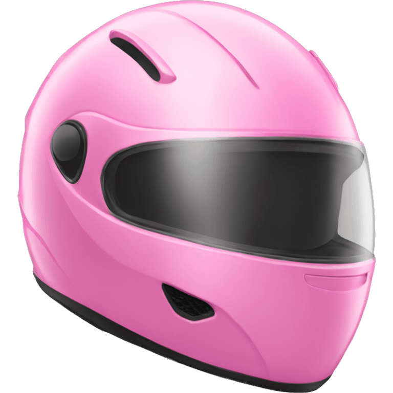 Pink motorcycle helmet emoji