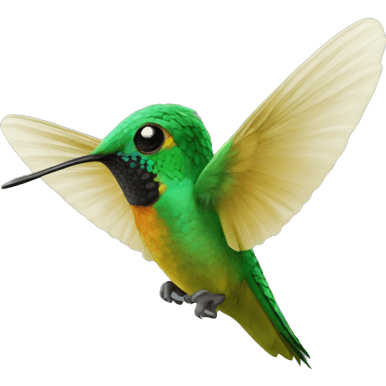 emoji de un colibrí con dos  emoji