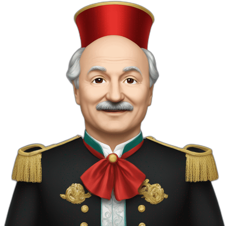 Emoji of President Lukashenko in a magician costume emoji