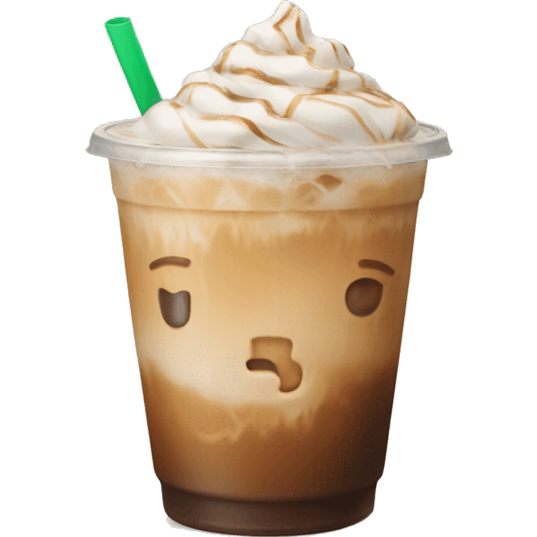 Iced latte emoji