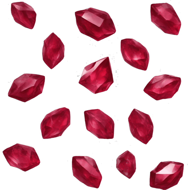 Crimson red crystal emoji