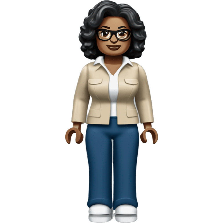 OPRAH WINFREY lego full body emoji