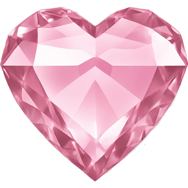 light pink diamond heart  emoji