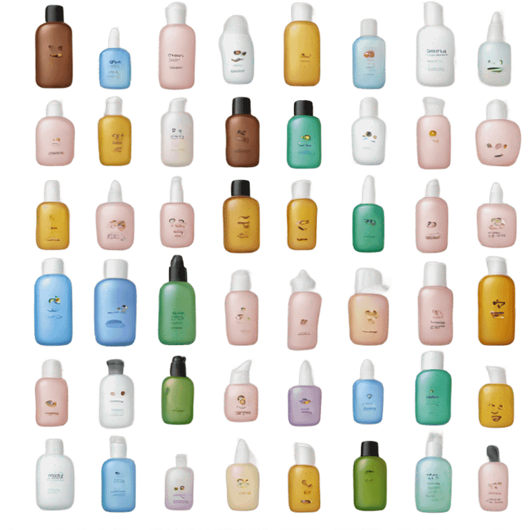 skincare bottles emoji