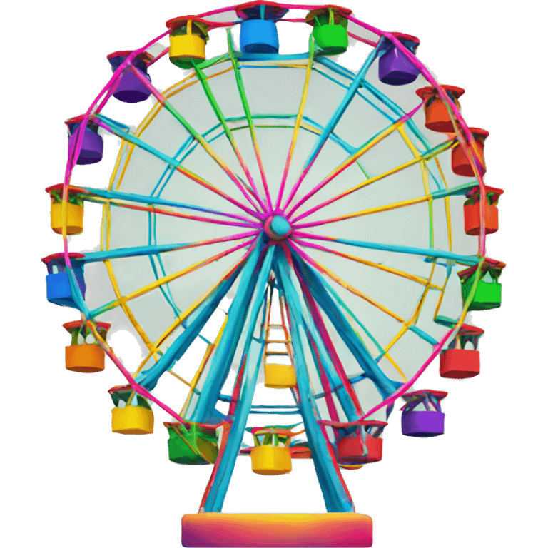 rainbow ferris wheel emoji