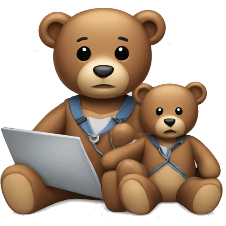 teddy bear marketing hard working  emoji