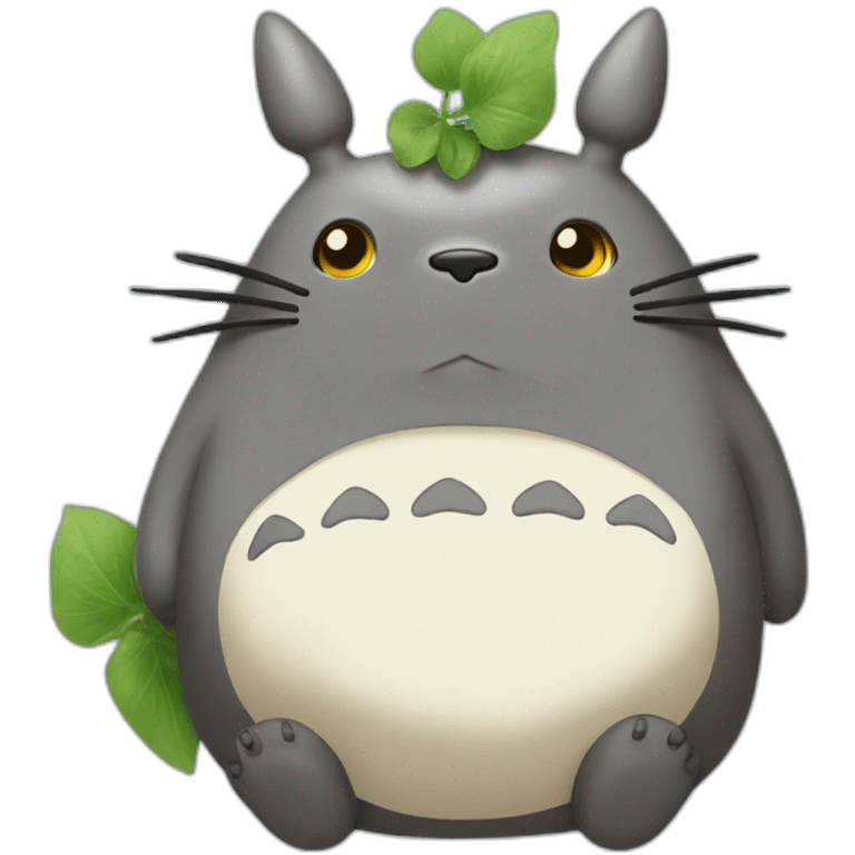 Totoro in love emoji