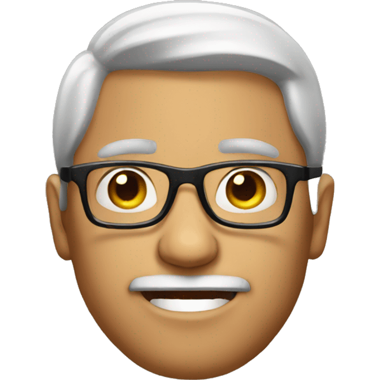 man with glasses emoji